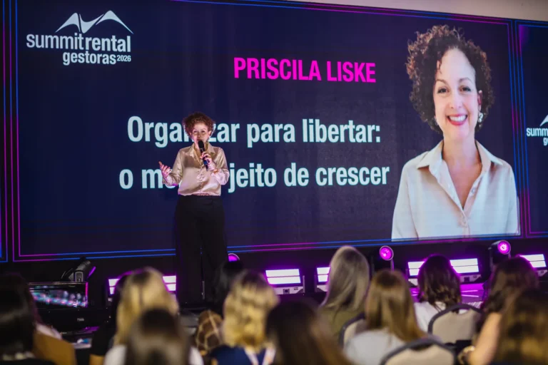 Priscila Liske plateia no Summit Rental Gestoras 2026, Pullman Guarulhos