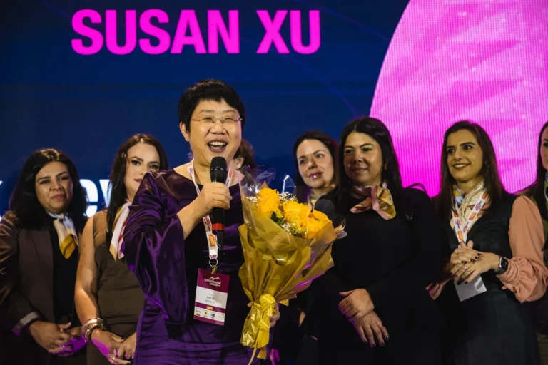 Susan Xu flores no Summit Rental Gestoras 2026, Pullman Guarulhos